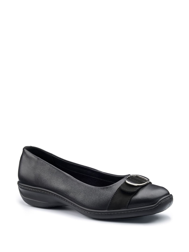 Hotter Black Grace Slip-on Wide Fit Shoes - Image 2 of 4