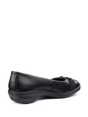 Hotter Black Grace Slip-on Wide Fit Shoes - Image 3 of 4