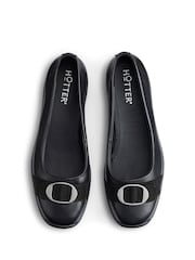 Hotter Black Grace Slip-on Wide Fit Shoes - Image 4 of 4
