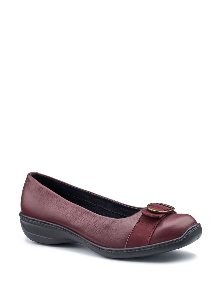 Hotter Red Grace Slip-on Wide Fit Shoes - Image 4 of 4