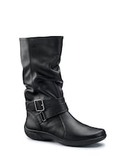 Hotter Black light Ballinderry Zip/Buckle Wide Fit Boots - Image 2 of 4