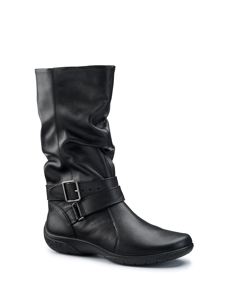 Hotter Black light Ballinderry Zip/Buckle Wide Fit Boots - Image 2 of 4