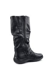 Hotter Black Ballinderry Zip/Buckle Wide Fit Boots - Image 3 of 4