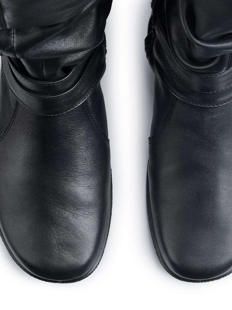 Hotter Black Ballinderry Zip/Buckle Wide Fit Boots - Image 4 of 4