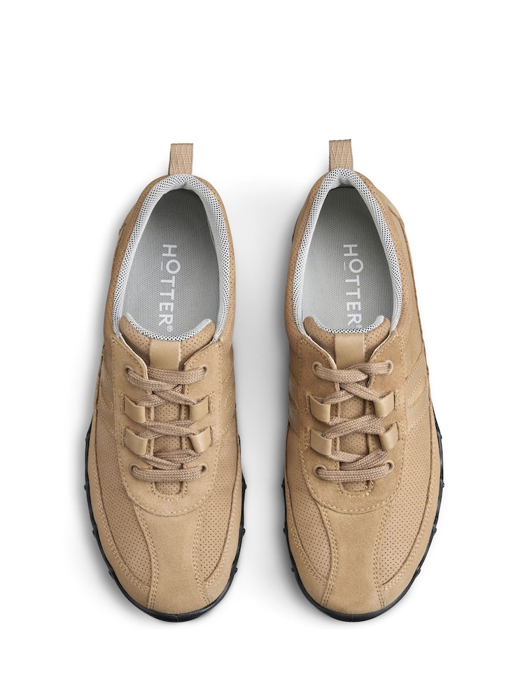 Hotter Brown & Black Wide Fit Leanne II Lace-Up Trainers - Image 4 of 4