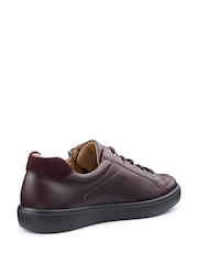 Hotter Burgundy Red Standard Fit Chase II Lace up / Zip Trainers - Image 3 of 4