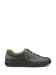 Hotter Green Wide Fit Chase II Lace up / Zip Trainers - Image 1 of 4