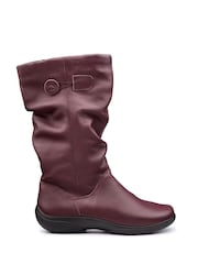 Hotter Red Wide Fit Derrymore II Zip-Fastening Boots - Image 1 of 4