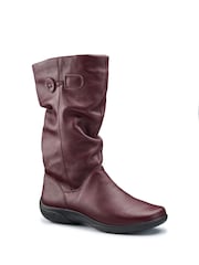 Hotter Red Wide Fit Derrymore II Zip-Fastening Boots - Image 2 of 4