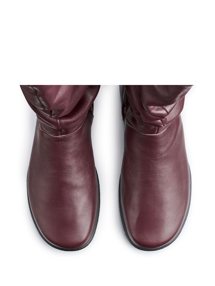 Hotter Red Wide Fit Derrymore II Zip-Fastening Boots - Image 4 of 4