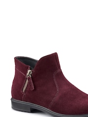 Hotter Red Regular Fit Ludlow Zip Boots - Image 2 of 4