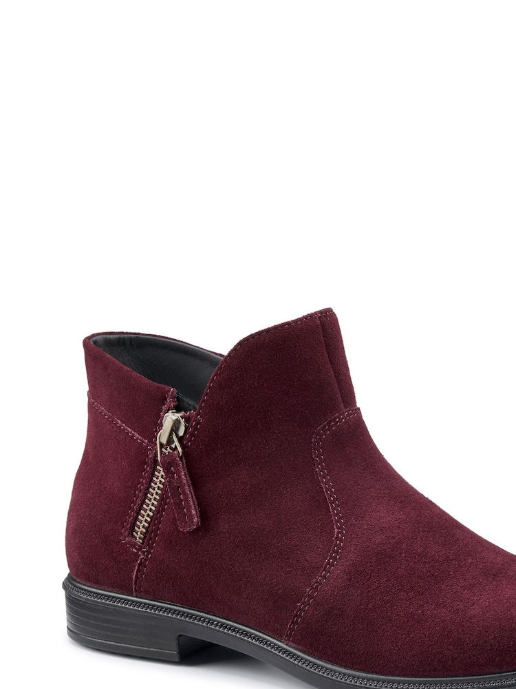 Hotter Red Regular Fit Ludlow Zip Boots - Image 2 of 4