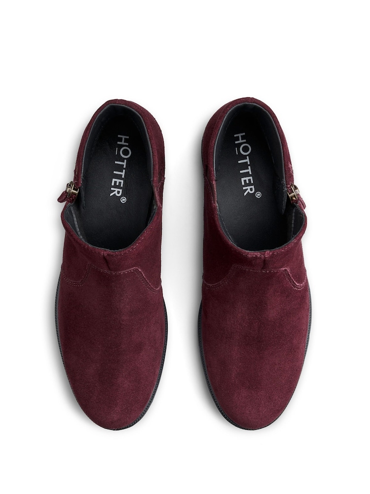 Rojo - Botas con cremallera de corte estándar Ludlow de Hotter - Imagen 4 de 4 Rojo - Botas con cremallera de corte estándar Ludlow de Hotter - Imagen 4 de 4
