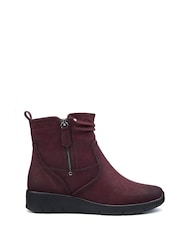 Hotter Red Wide Fit Epsom Zip Boots - Image 1 of 4