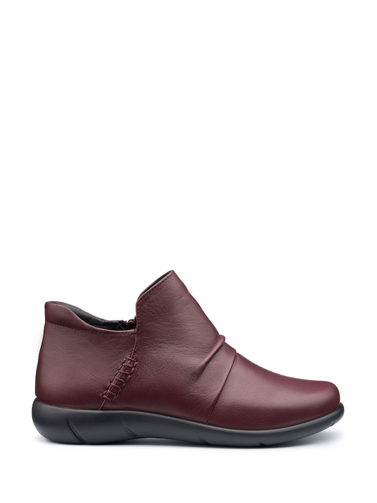 Hotter Red Regular Fit Marly Zip Boots - Image 1 of 4