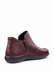Hotter Red Regular Fit Marly Zip Boots - Image 3 of 4