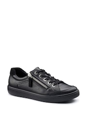 Hotter All Black Extra Wide Fit Chase II Lace up / Zip Trainers - Image 3 of 4