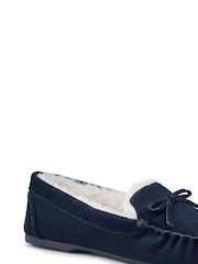 Hotter Blue Regular Fit Cherish Slip-On Slippers - Image 2 of 4