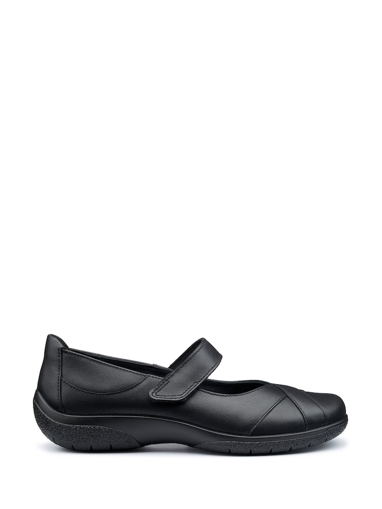 Black - Hotter Hope Touch-Fastening Leather Shoes - Image 1 of 4 Black - Hotter Hope Touch-Fastening Leather Shoes - Image 1 of 4