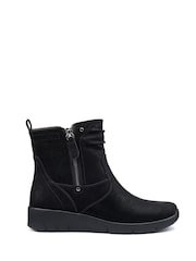 Hotter Black Wide Fit Epsom Zip Boots - Image 1 of 4