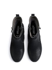 Hotter Black Wide Fit Epsom Zip Boots - Image 4 of 4