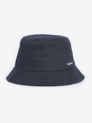 Barbour® Navy International Olivia Logo Bucket 100% Cotton Hat - Image 1 of 3
