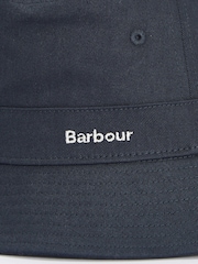 Barbour® Navy International Olivia Logo Bucket 100% Cotton Hat - Image 3 of 3