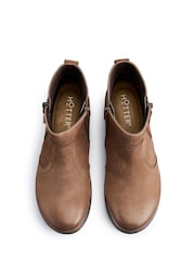 Hotter Brown Derby Zip Wide Fit Boots - Image 4 of 4