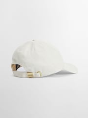 Barbour® International 100% Cotton Norton White Cap - Image 2 of 4