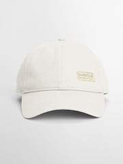 Barbour® International 100% Cotton Norton White Cap - Image 4 of 4