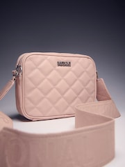 Barbour® International Pale Pink Quilted Sloane Crossbody  Bag - Image 1 of 11