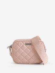 Barbour® International Pale Pink Quilted Sloane Crossbody  Bag - Image 4 of 11