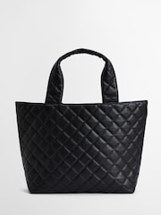 Barbour® International Battersea Quilted Black Tote Bag - Image 3 of 12