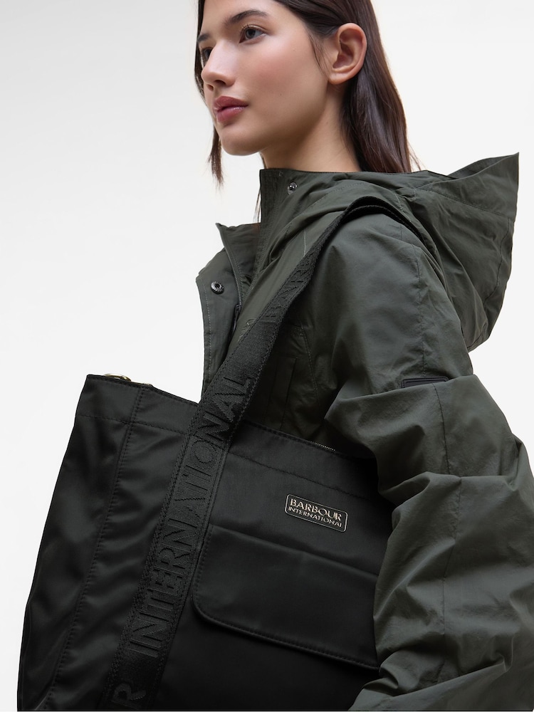 Barbour® International Qualify Black Tote Bag - Image 7 of 7