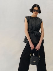 Barbour® International Quilted Balham Black Tote Bag - Image 2 of 9