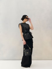 Barbour® International Quilted Balham Black Tote Bag - Image 3 of 9