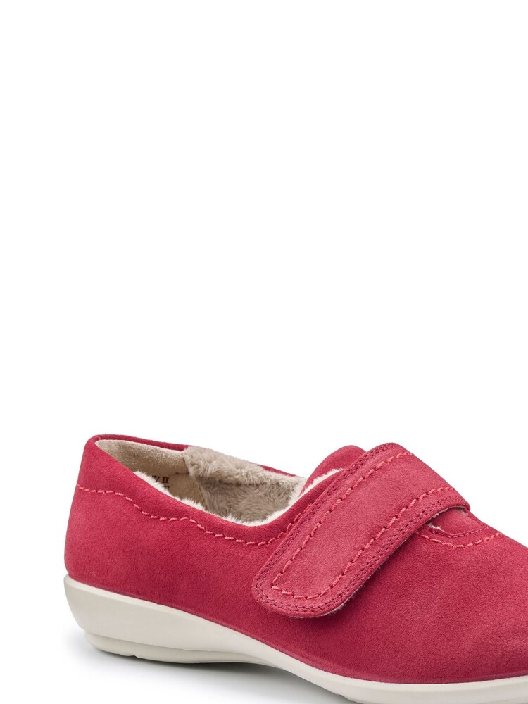 Hotter Pink Regular Fit Regular Fit Toasty Touch Fastening Slippers - Image 2 of 4