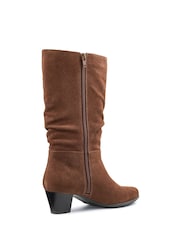 Hotter Brown Regular Fit Sloane Zip Boots - Image 3 of 4