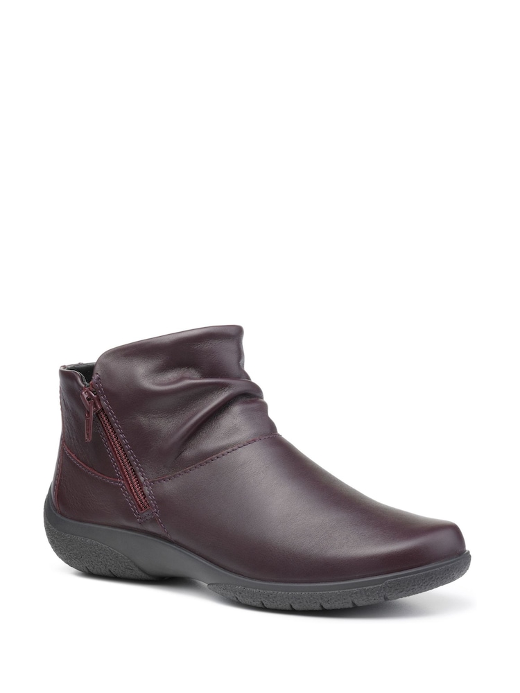 Hotter Red Extra Wide Fit Murmur Zip-Fastening Boots - Image 2 of 4