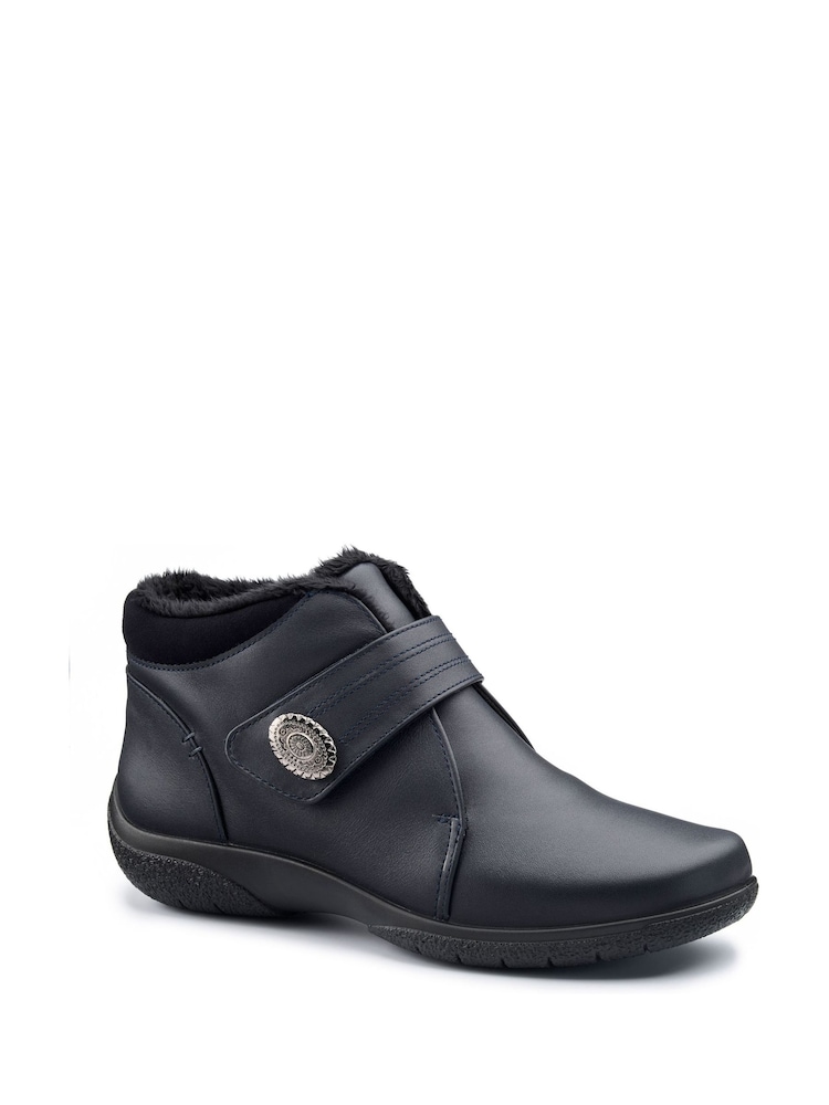 Hotter Blue Wide Fit Muse Touch-Fastening Boots - Image 2 of 4
