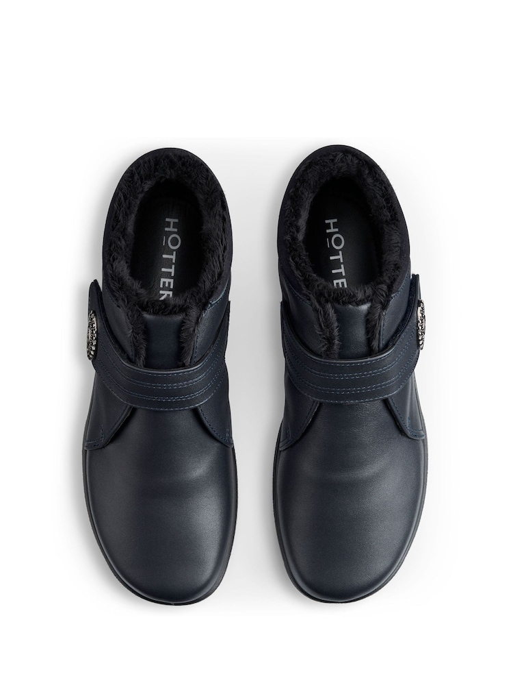 Hotter Blue Wide Fit Muse Touch-Fastening Boots - Image 4 of 4