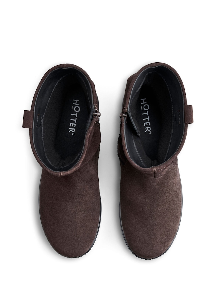 Hotter Brown Standard Fit Sprite Zip Boots - Image 4 of 4