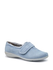 Hotter Blue Wide Fit Regular Fit Toasty Touch Fastening Slippers - Image 2 of 5