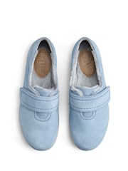 Hotter Blue Wide Fit Regular Fit Toasty Touch Fastening Slippers - Image 3 of 5
