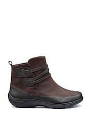 Hotter Brown Rumble Stud Wide Fit Boots - Image 1 of 4