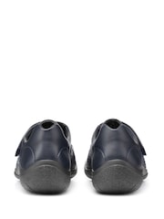 Hotter Blue Wide Fit Sugar II Touch Fastening Full Covered Shoes - Image 3 of 4
