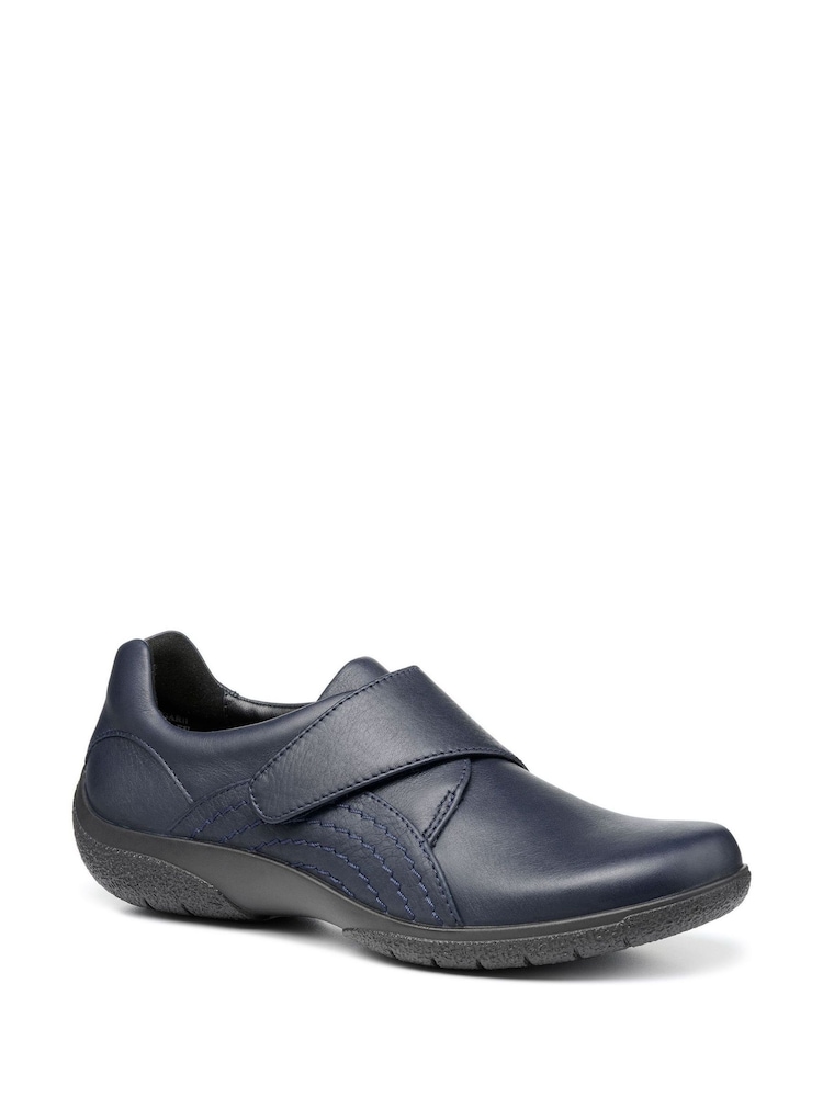 Hotter Blue Wide Fit Sugar II Touch Fastening Full Covered Shoes - Image 4 of 4