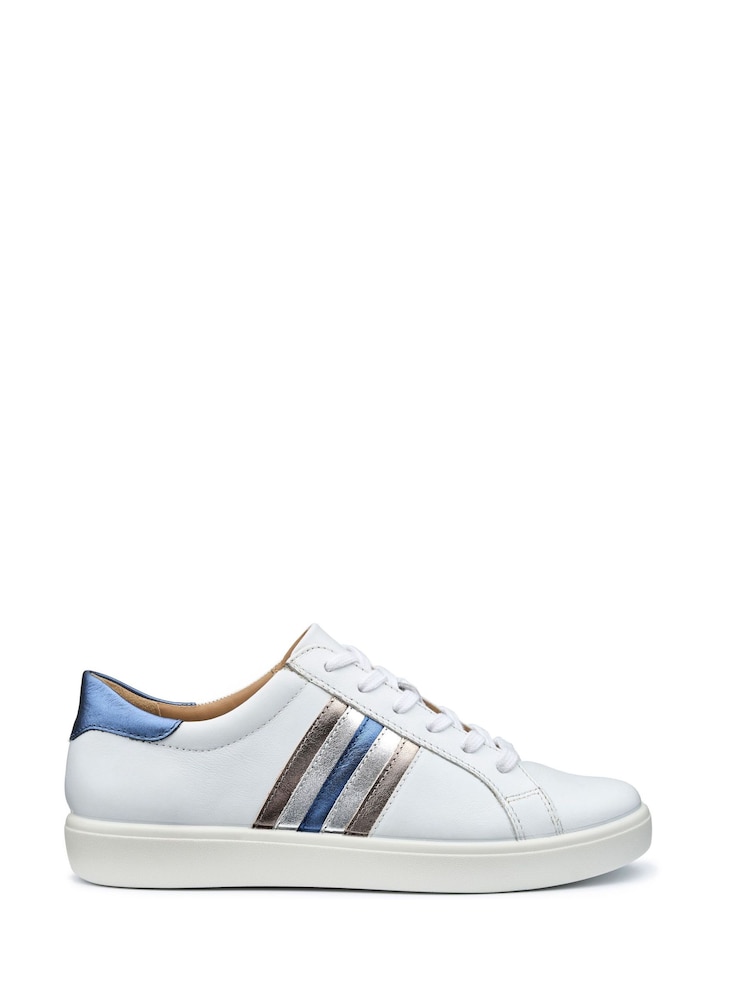Hotter White Standard Fit Switch Lace-Up Trainers - Image 1 of 4 Hotter White Standard Fit Switch Lace-Up Trainers - Image 1 of 4