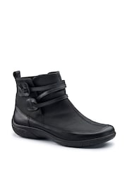 Hotter Black Rumble Stud Wide Fit Boots - Image 2 of 4