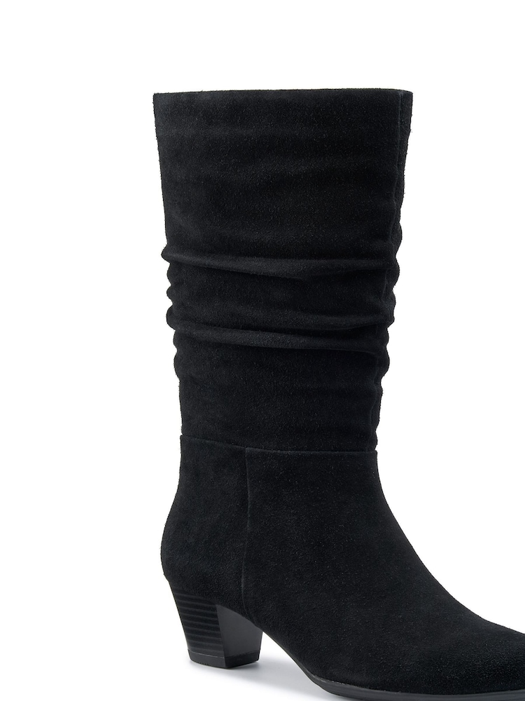 Hotter Black Regular Fit Sloane Zip Boots - Image 2 of 4